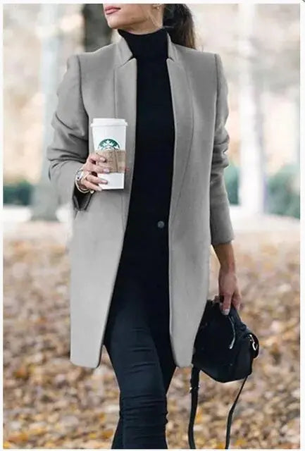 Adele - Tijdloze Winter Chic Damesmode Jas