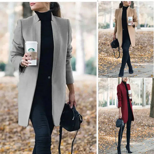 Adele - Tijdloze Winter Chic Damesmode Jas