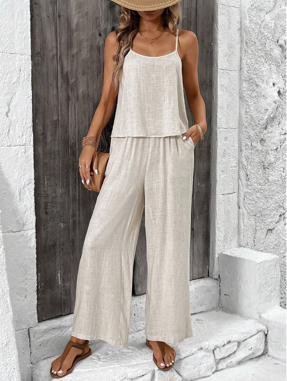 Fayenna - Effen Tweedelig Zomer Set