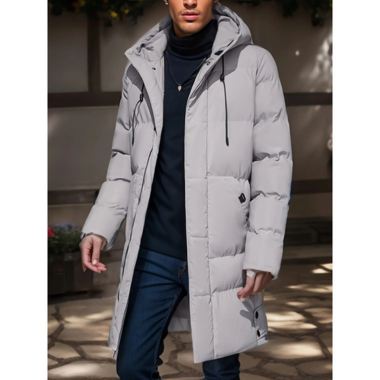 Veste Parka Longue avec Détails Réglables pour Homme | Ideaal voor de Winter