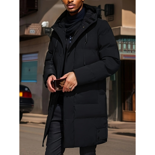 Veste Parka Longue avec Détails Réglables pour Homme | Ideaal voor de Winter