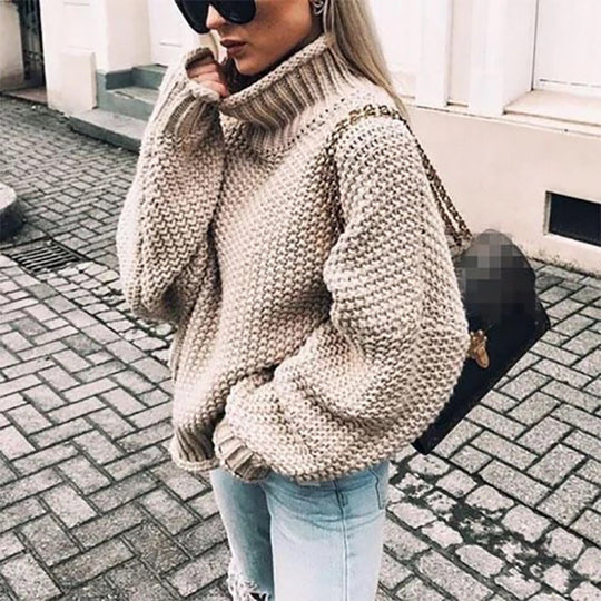 Dames Oversized Chunky Gebreide Coltrui