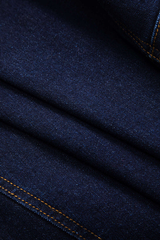 Denim Asymmetrische Knoprok