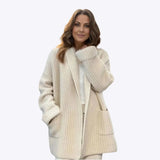 Alberta - Warme Elegant voor Elk Seizoen Dames Lange Cardigan