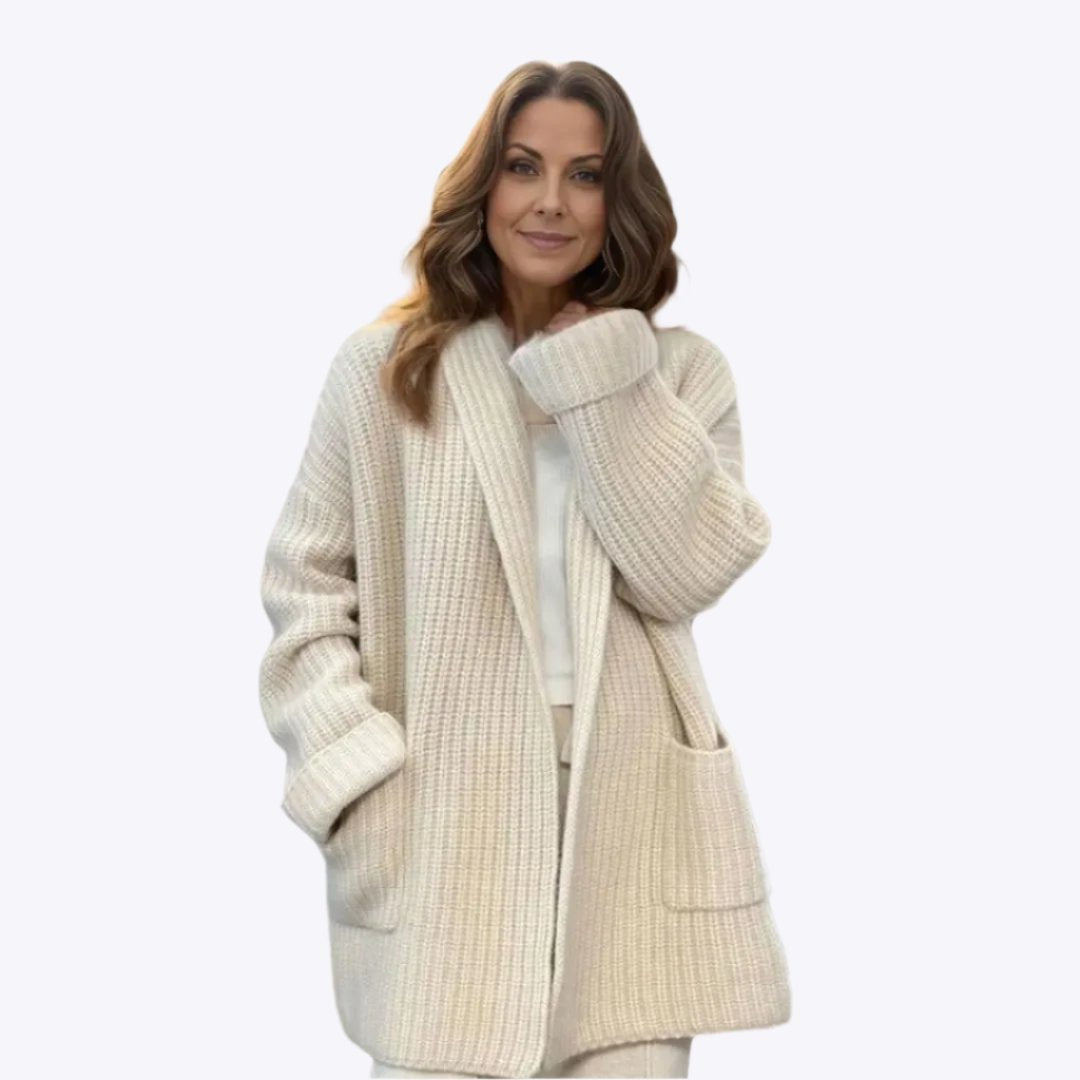 Alberta - Warme Elegant voor Elk Seizoen Dames Lange Cardigan