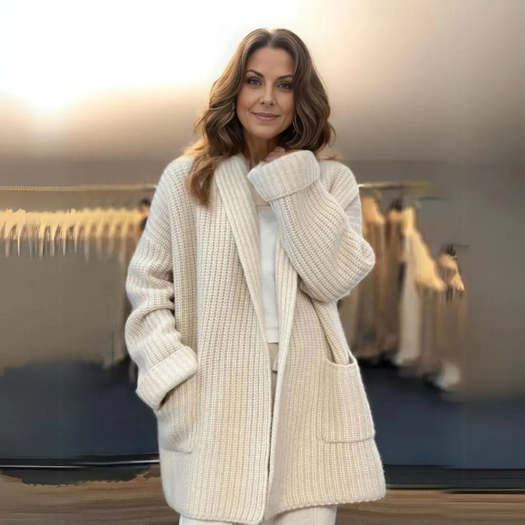 Alberta - Warme Elegant voor Elk Seizoen Dames Lange Cardigan