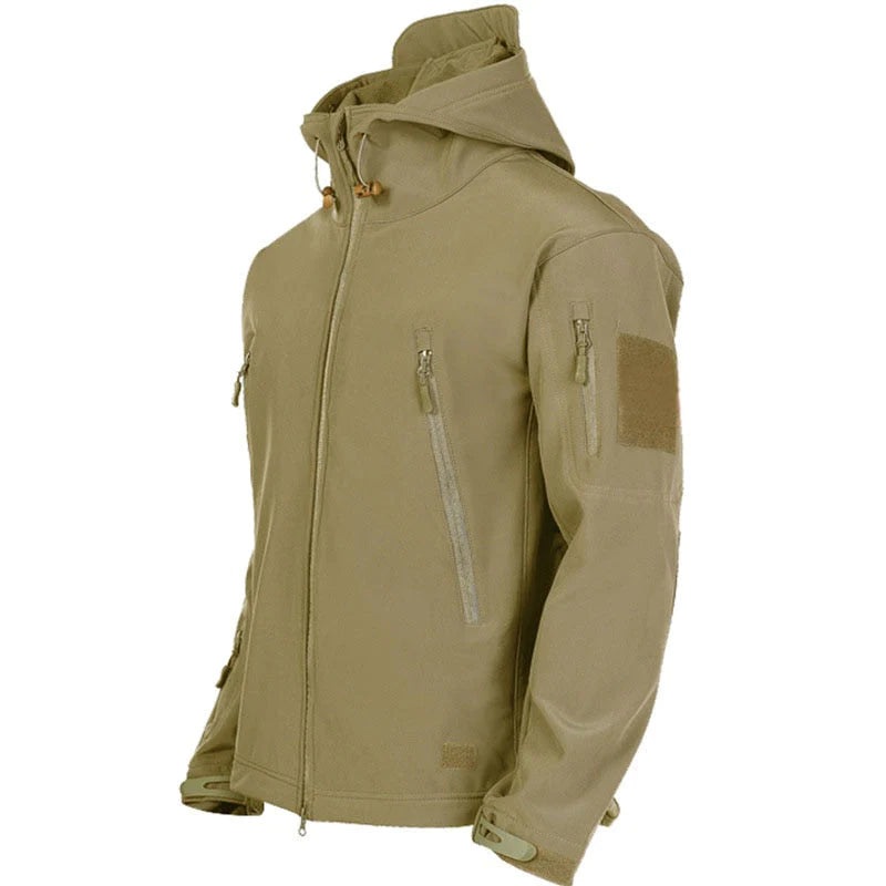 Heren Gewatteerde Outdoor Jas | Hoge Kraag & Frontsluiting | Geschikt voor Herfst en Winter