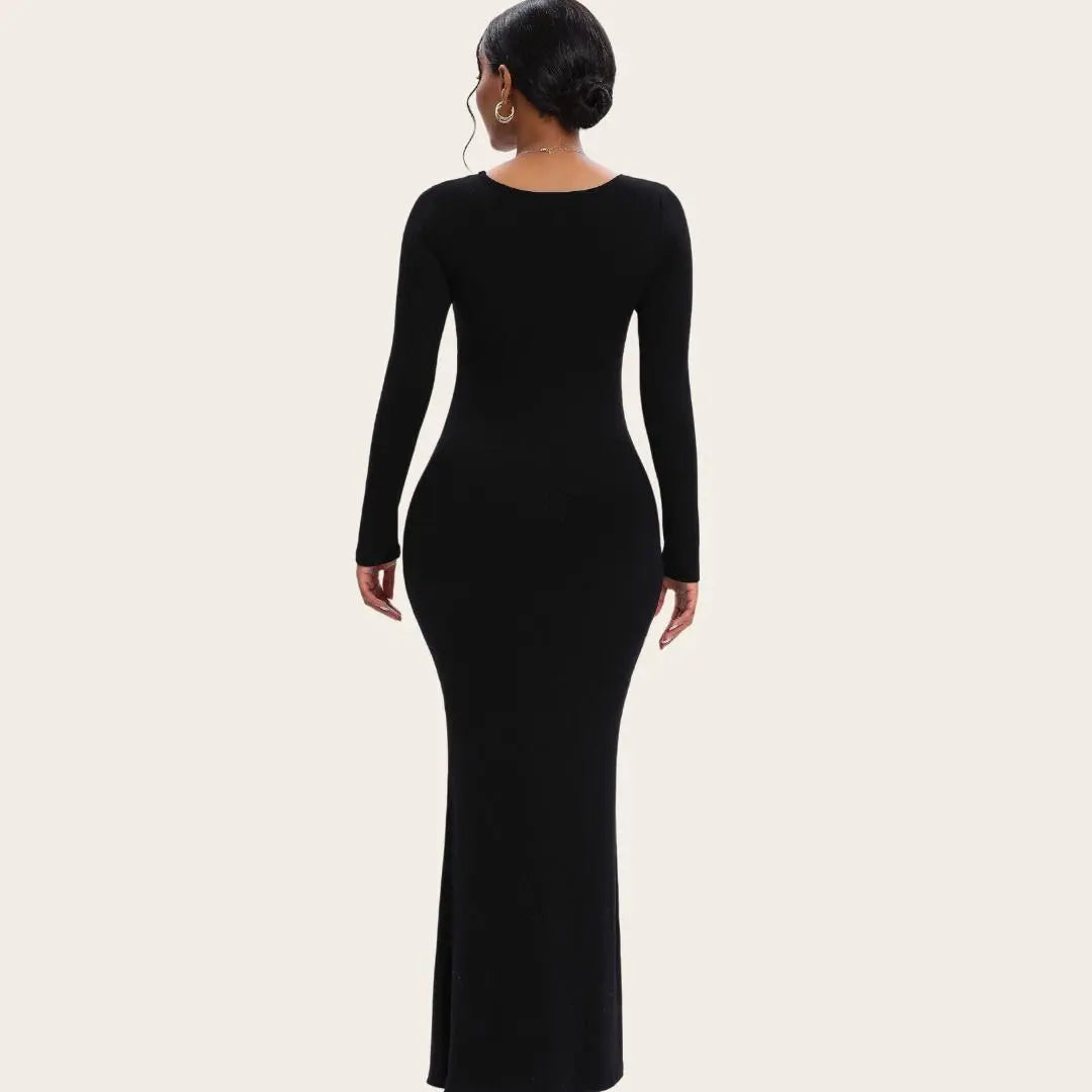 Shapewear Jurk met Lange Mouwen – Flatterend en Comfortabel