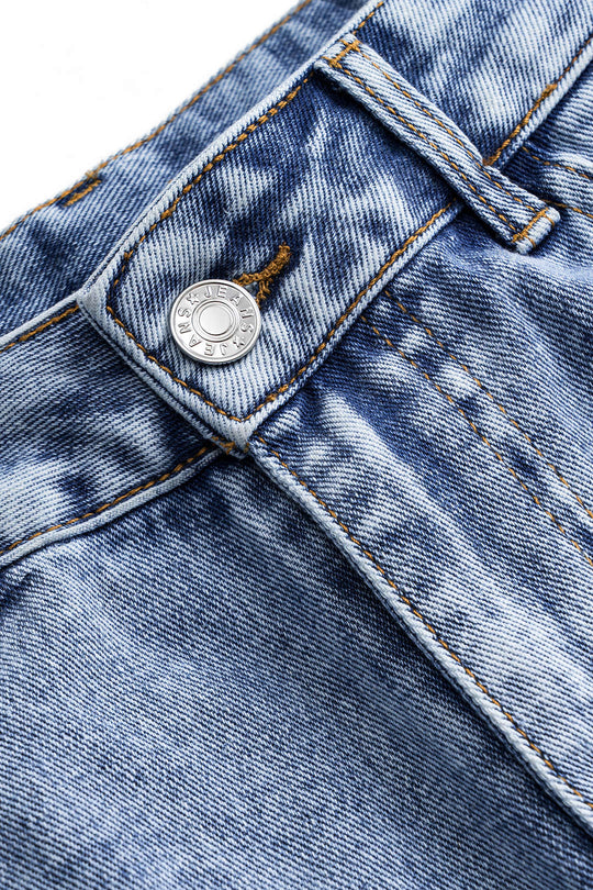 Denim Knopzak Shorts