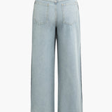 Denim Met Franje Rechtaf Jeans