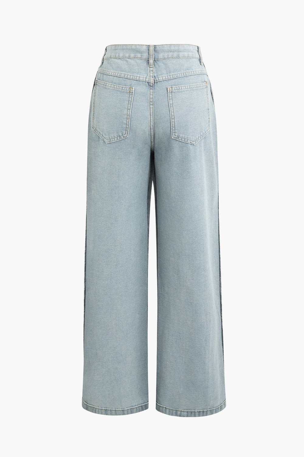 Denim Met Franje Rechtaf Jeans