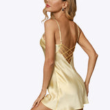 Ariadne - Verfijnde Criss Cross Rug Cami Jurk voor Dames