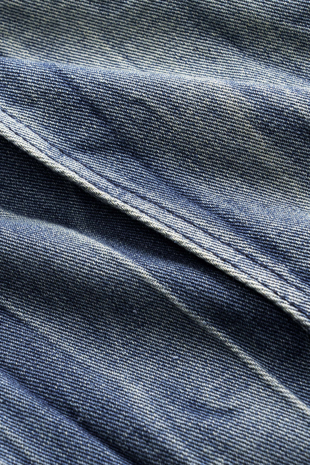 Denim Wijde Pijpen Gerimpelde Jeans