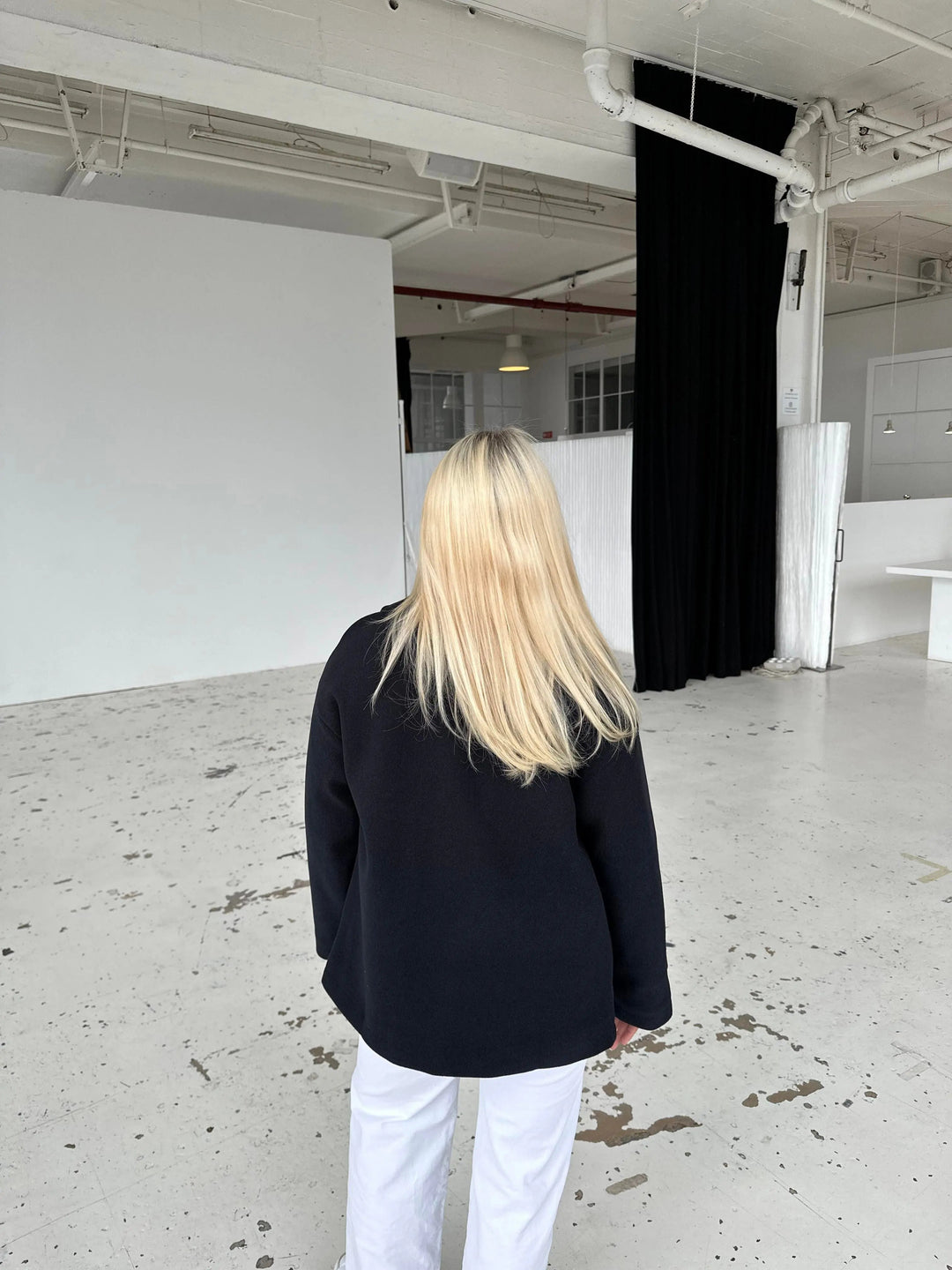 Alina - Elegante Dubbele Knoop Ontwerp Vrouwen Peacoat
