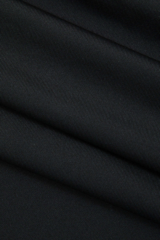 Effen Rimpelrand Rimpel Tube Maxi Jurk