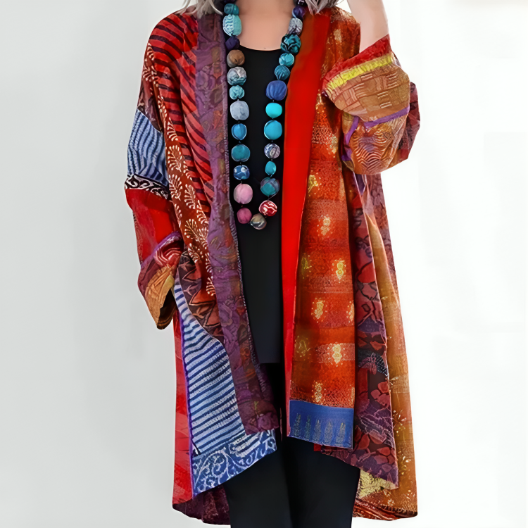 Mantelcape Dames – Elegante Oversized Jas met Kraag en Comfortabele Pasvorm
