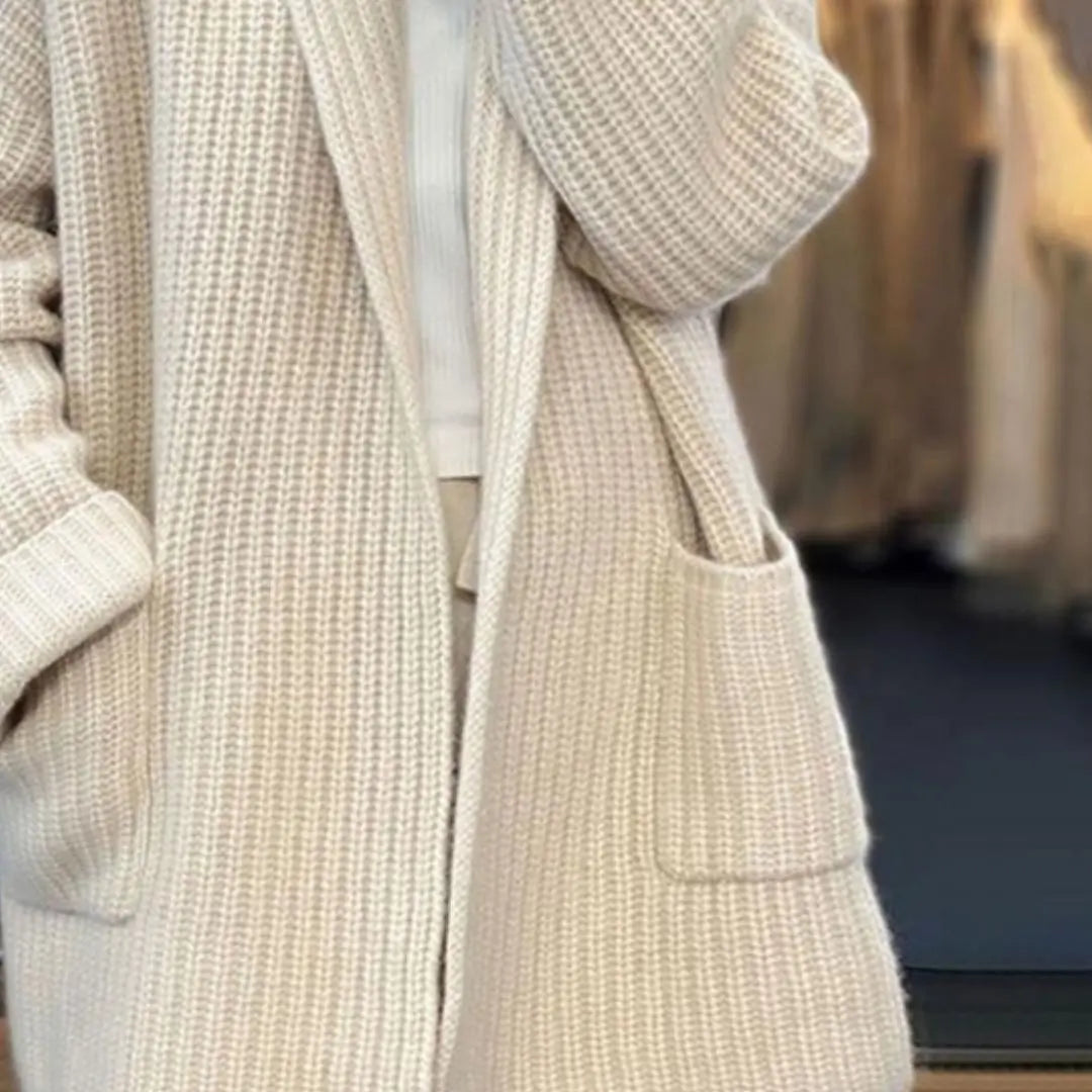 Alberta - Warme Elegant voor Elk Seizoen Dames Lange Cardigan