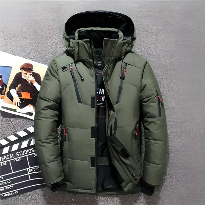 Luxe Donsjack | Warme Heren Winterjas met Capuchon