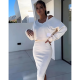 Livia - Comfortabele Jurk en Trui Set