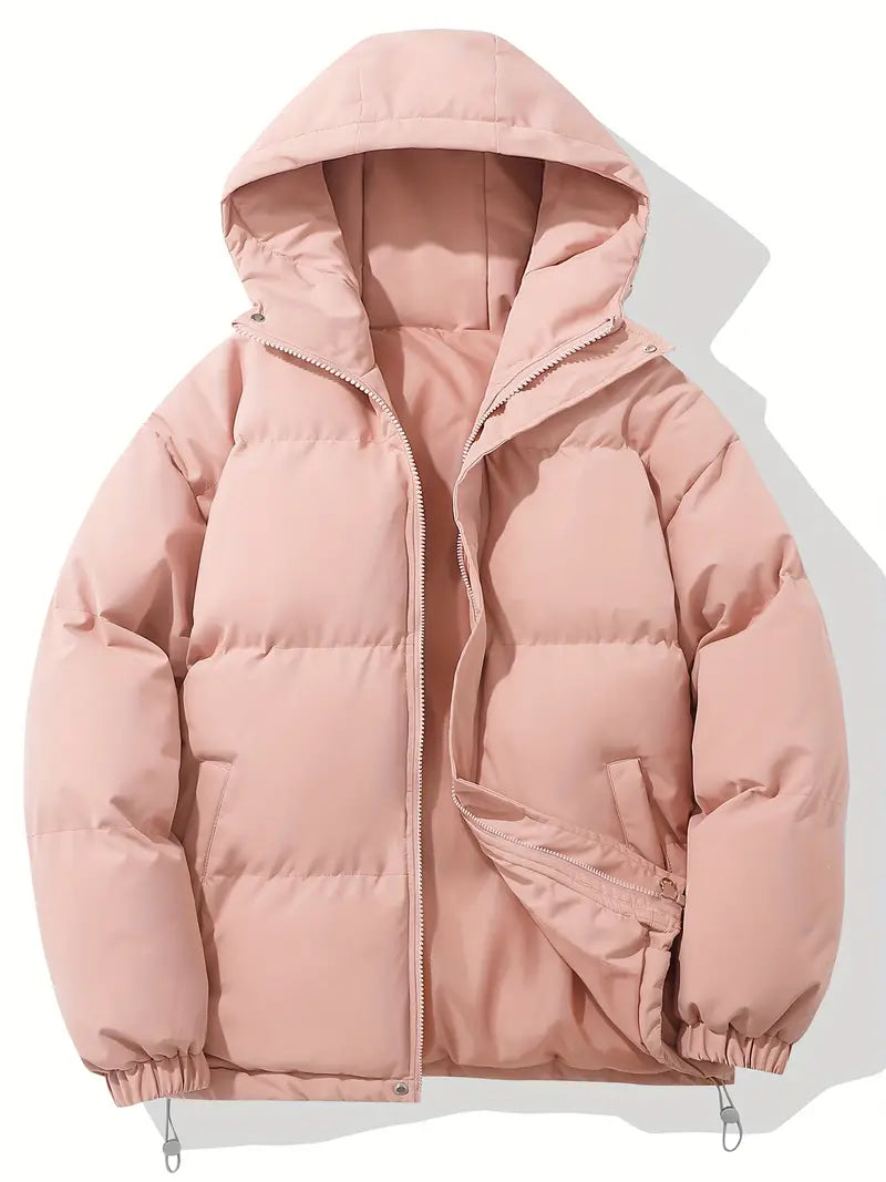 Gevoerde Hooded Jas voor Mannen met Rits | Ideaal voor de Lente en Winter