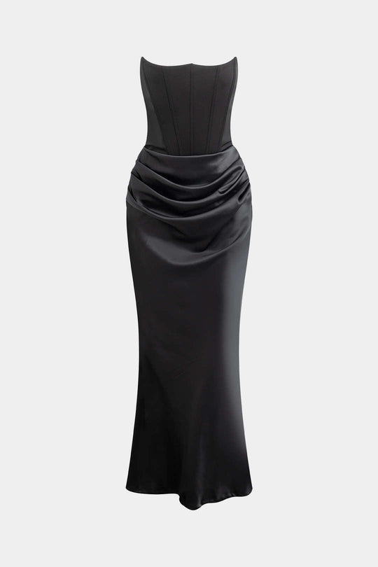 Laag Strapless Zeemeermin Maxi Jurk