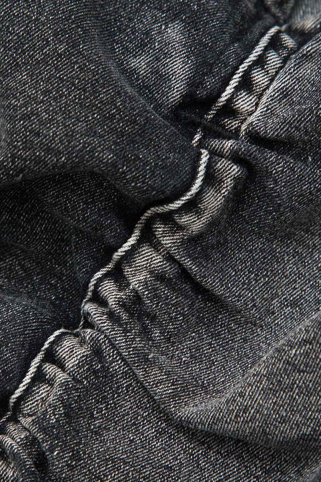 V-taillering Gesp Flap Pocket Denim Cargo Rok