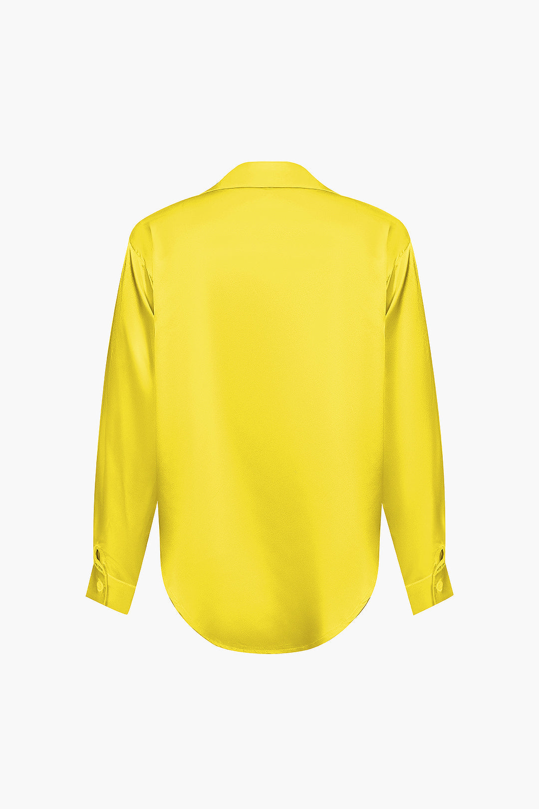 Lillian - Basis Effen Satijnen Dames Langsleeve Shirt