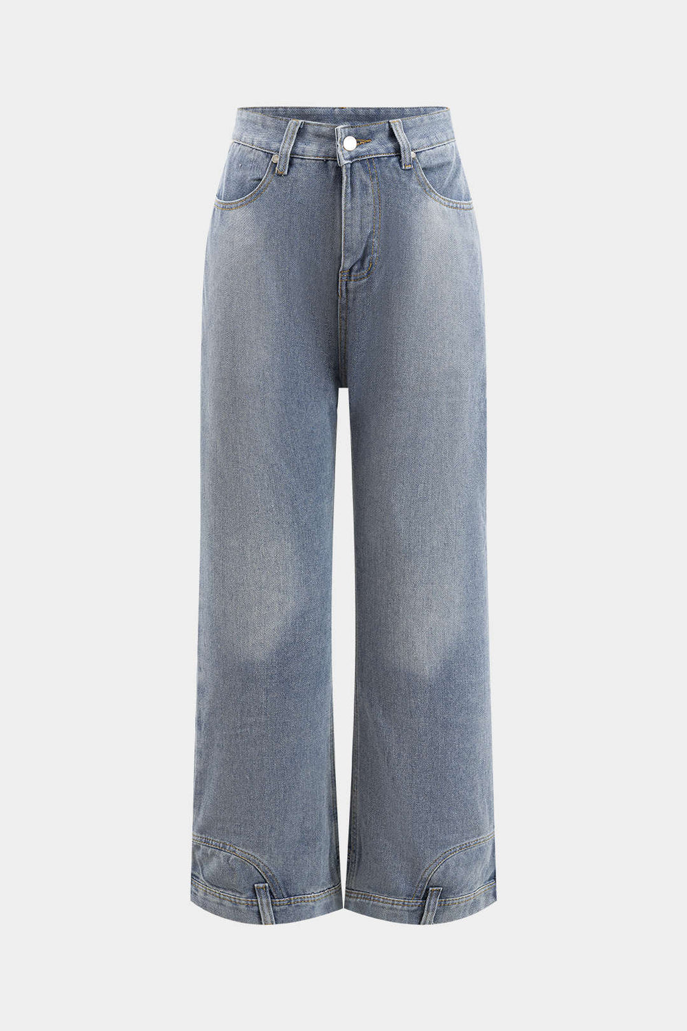 Vervaagde Wijde Pijpen Jeans