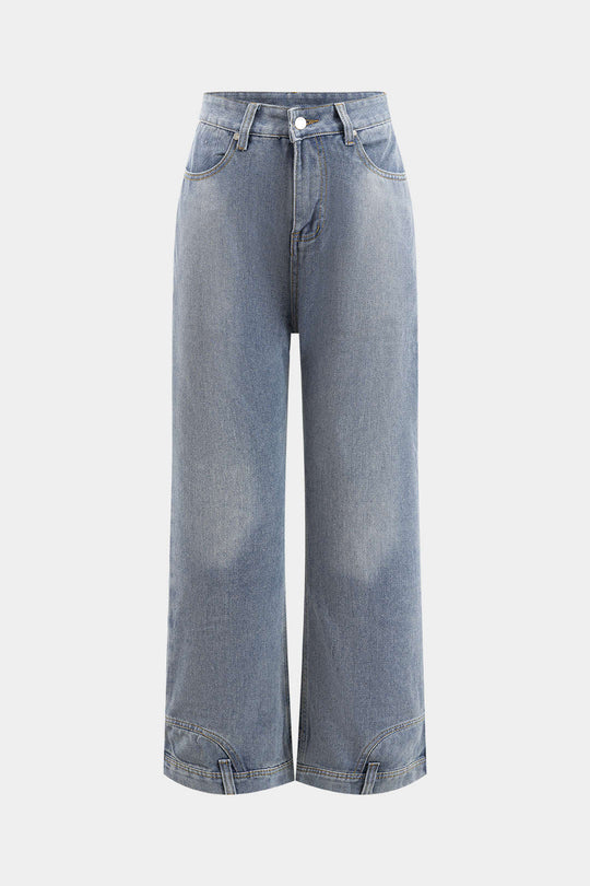 Vervaagde Wijde Pijpen Jeans