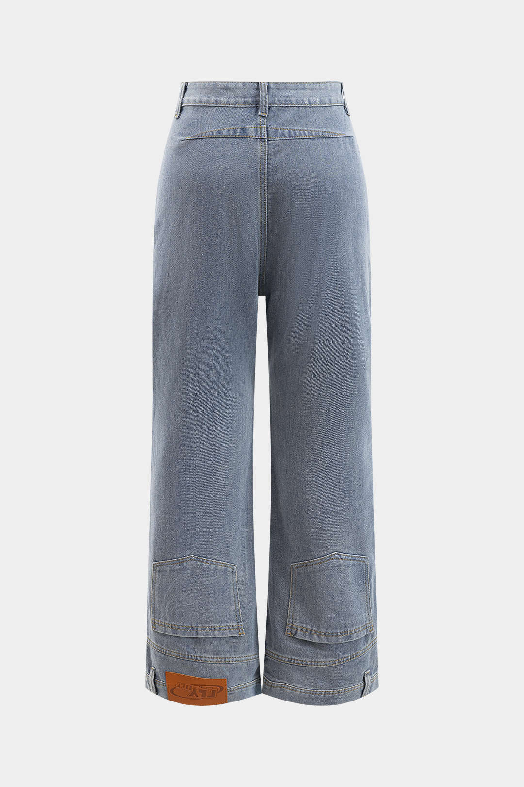 Vervaagde Wijde Pijpen Jeans
