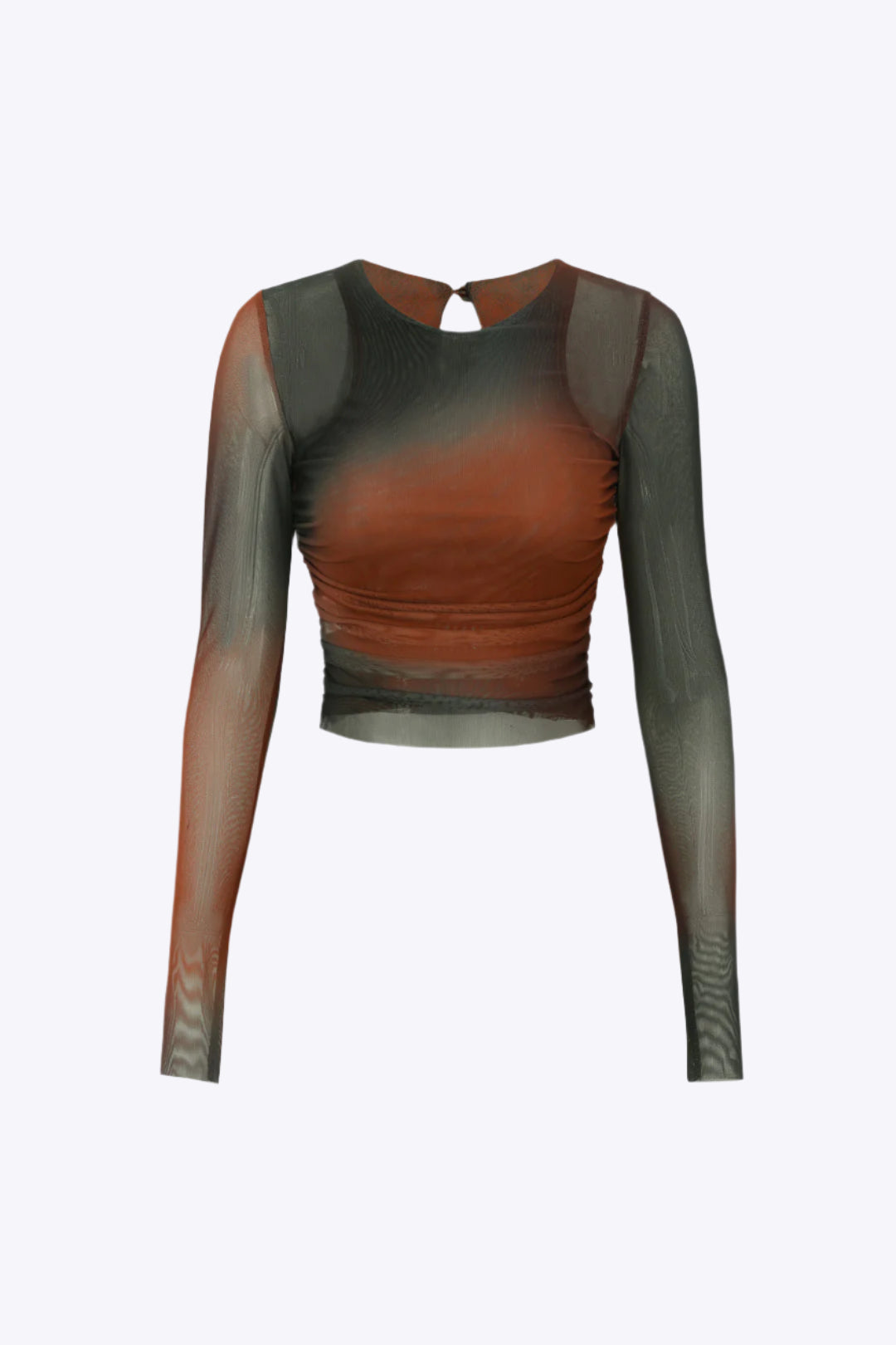 Violeta - Chic Doorzichtig Tie Dye Dames Langsleeve Top