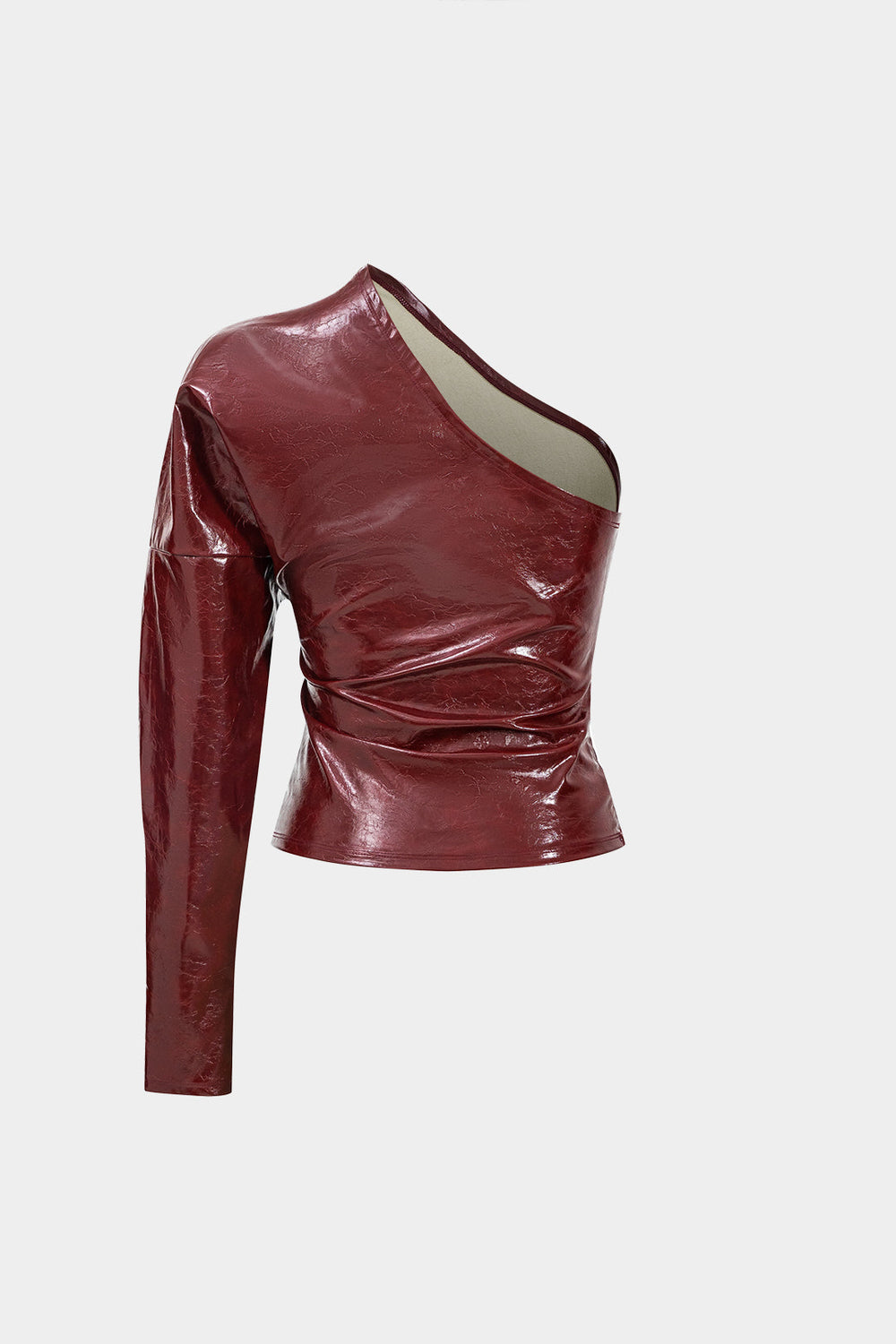 Lottie - Stijlvol Asymmetrisch Gesneden Dames Langemouwen Shirt