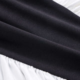 Rugloze Halter Nek Rimpel Mouwloze Midi Jurk