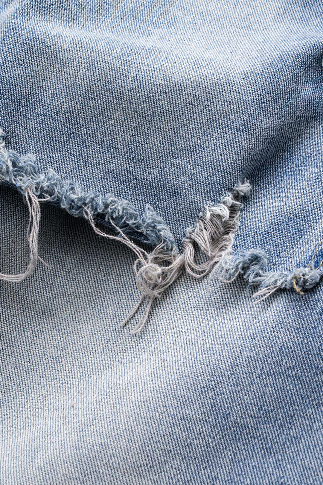 Denim Patchwork Rechte Jeans