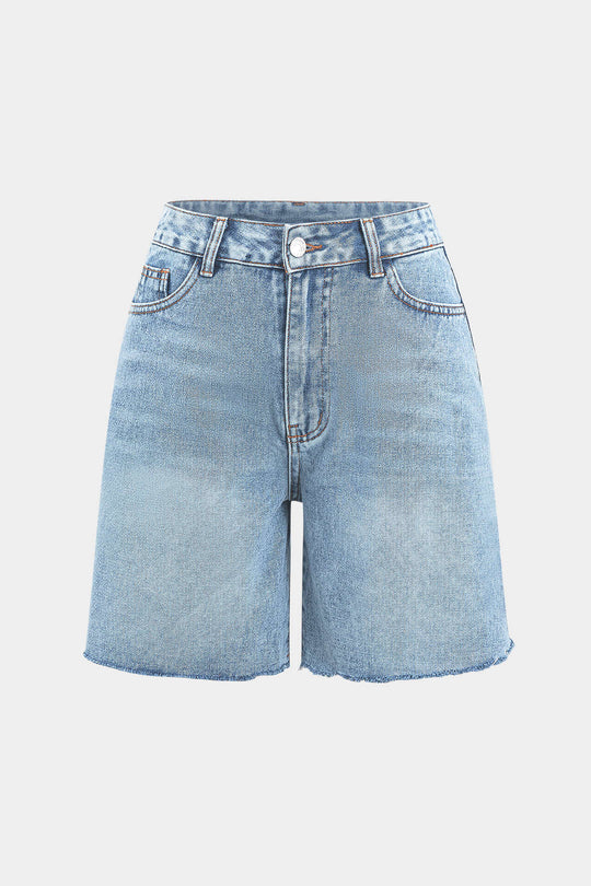 Denim Knopzak Shorts