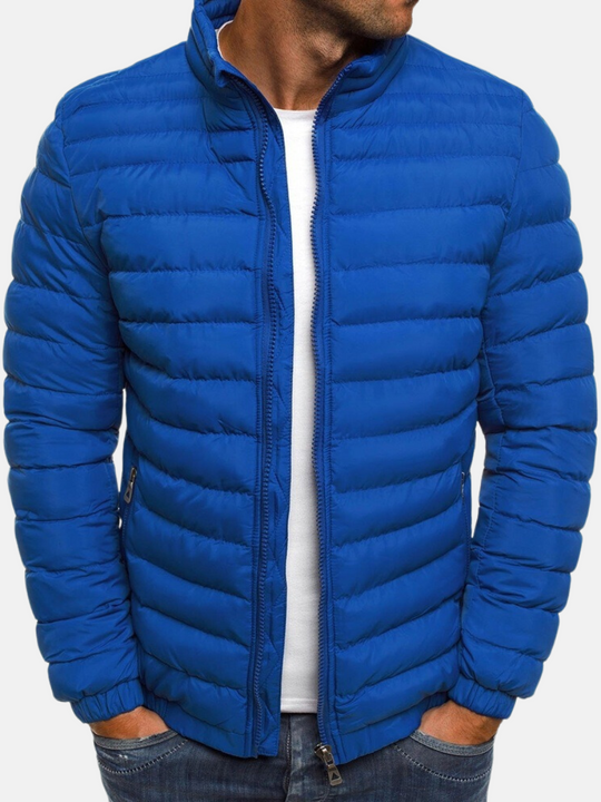 Gevoerde Jas met Opstaande Kraag voor Mannen | Ideaal voor de Herfst en de Winter