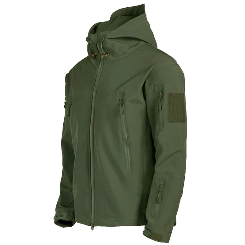 Heren Gewatteerde Outdoor Jas | Hoge Kraag & Frontsluiting | Geschikt voor Herfst en Winter