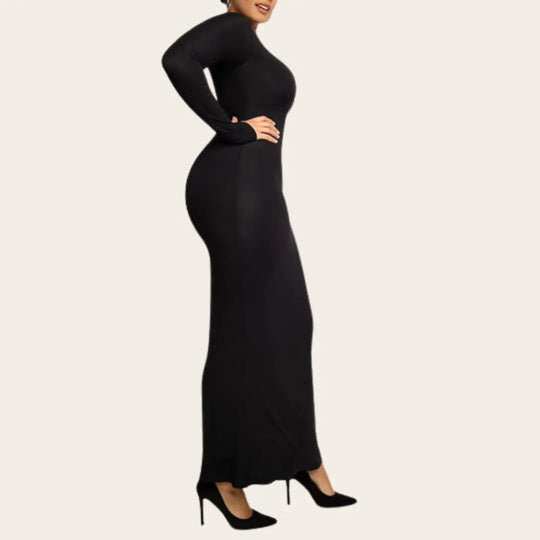 Shapewear Jurk met Lange Mouwen – Flatterend en Comfortabel