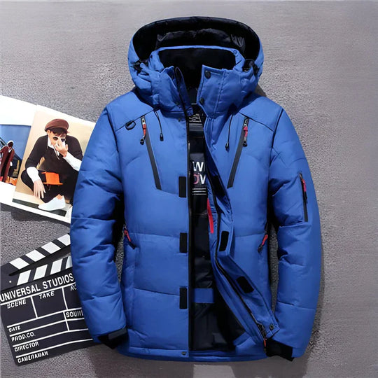 Luxe Donsjack | Warme Heren Winterjas met Capuchon