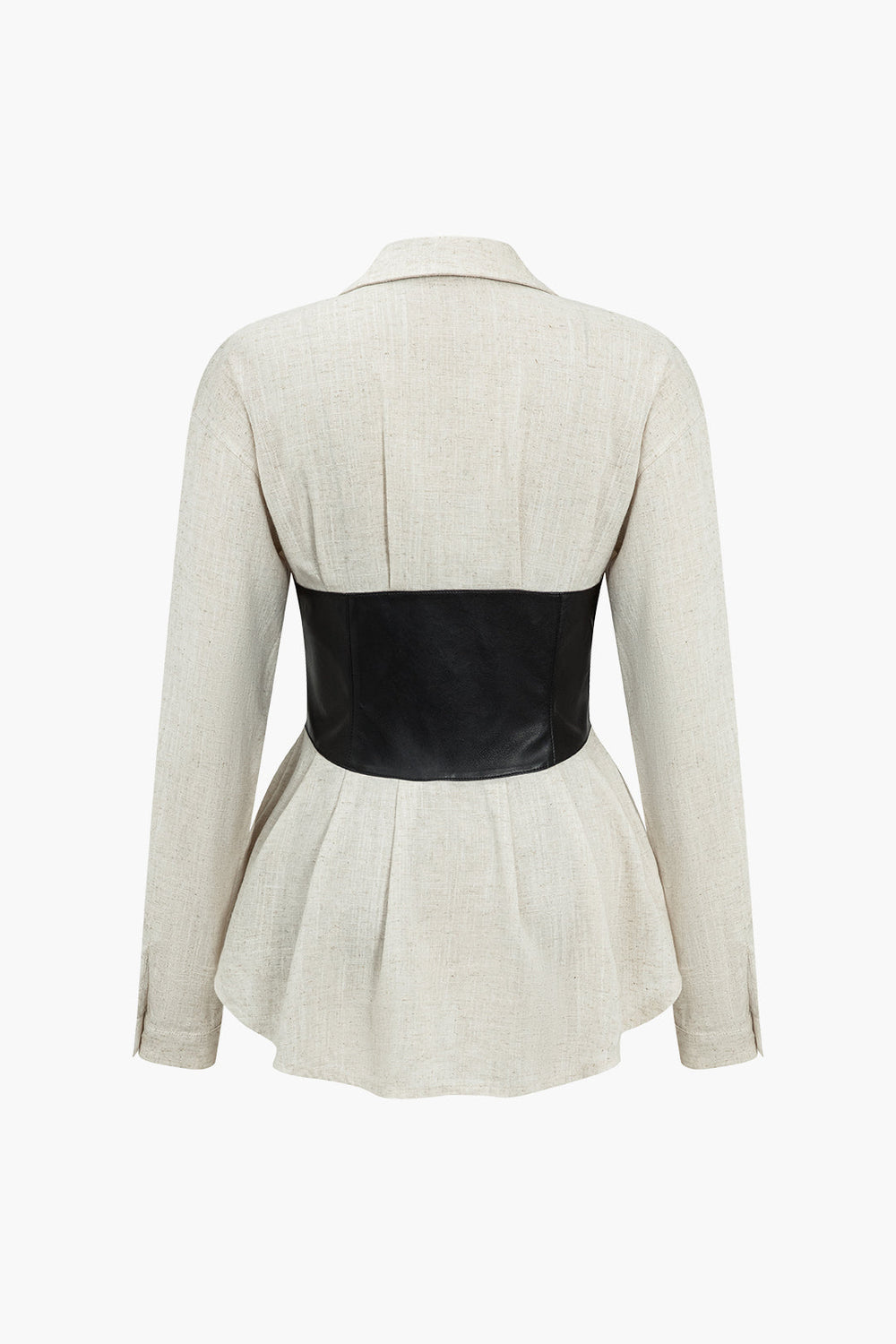 Mia - Gedurfde Patchwork Statement Dames Langemouw Shirt