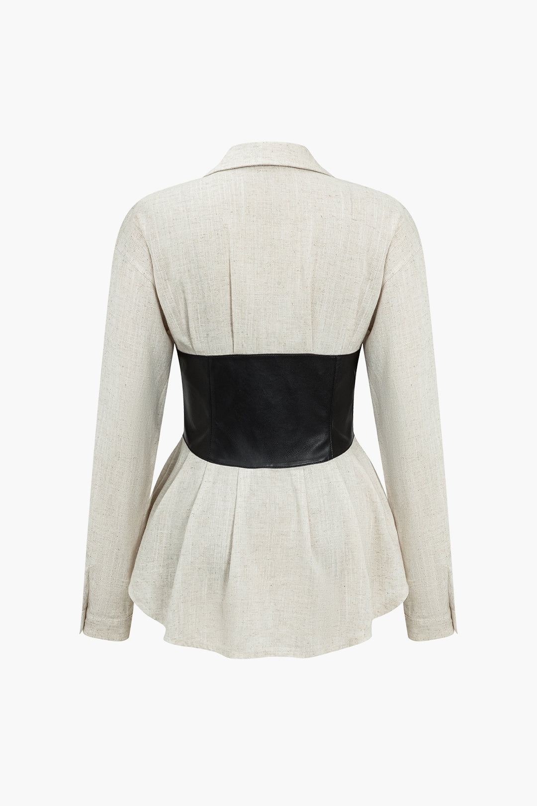 Mia - Gedurfde Patchwork Statement Dames Langemouw Shirt