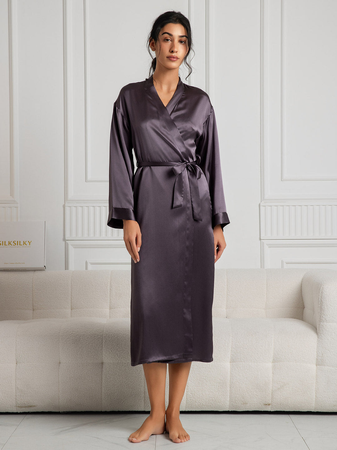 Ariella - Chique Draperende Silhouet Dames Badjas