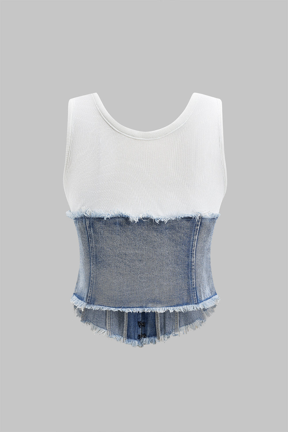 Denim Patchwork Tanktop