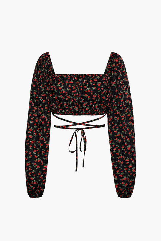 Theodosia - Trendy Vierkante Hals Dames Korte Mouwen Top