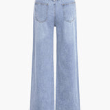 Solide Uitgesneden Gescheurde Jeans