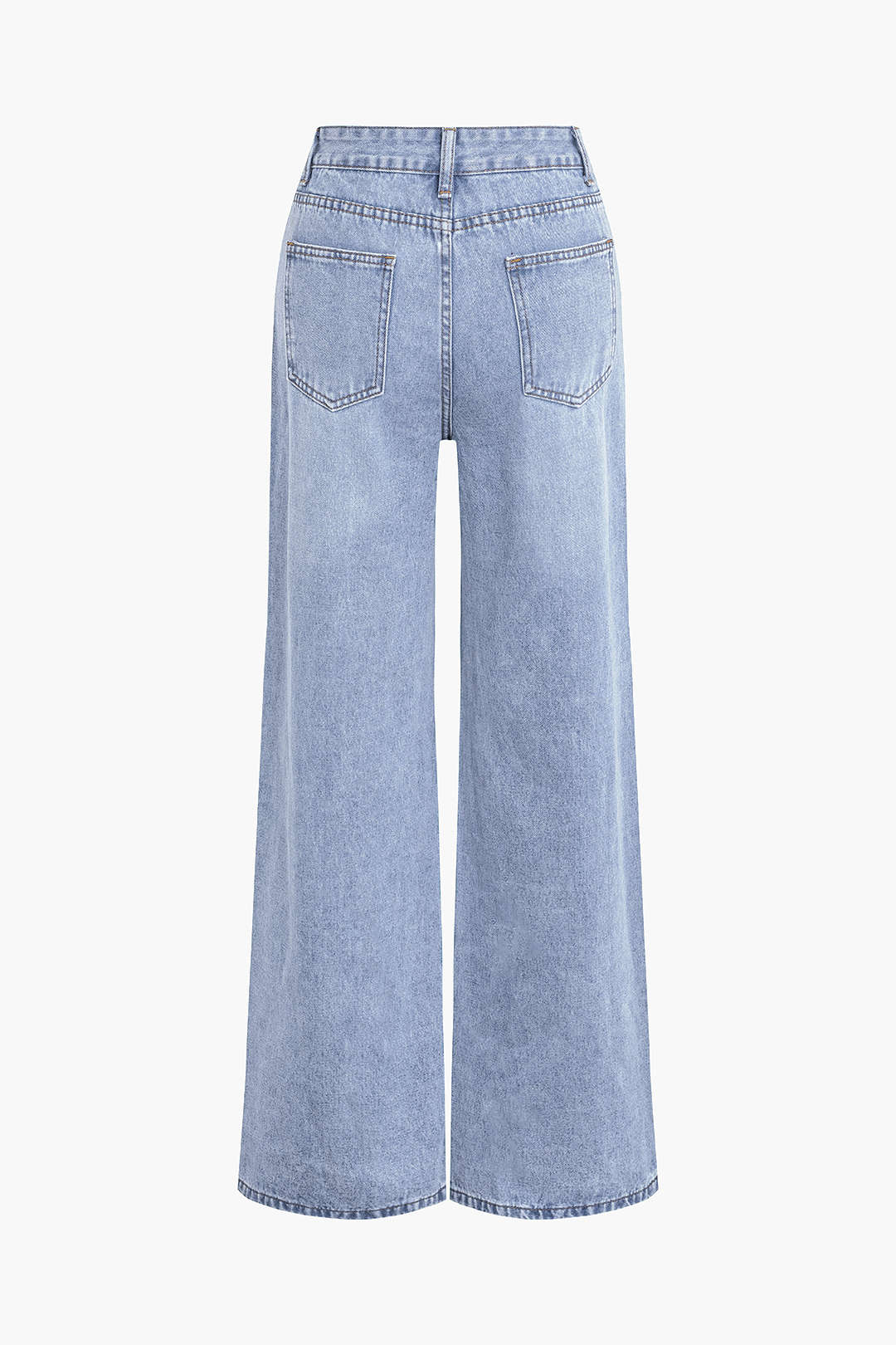 Solide Uitgesneden Gescheurde Jeans