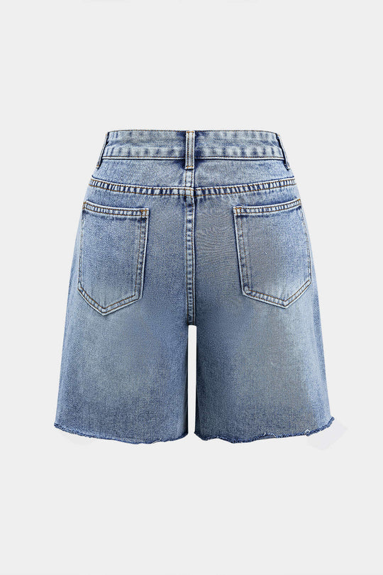 Denim Knopzak Shorts