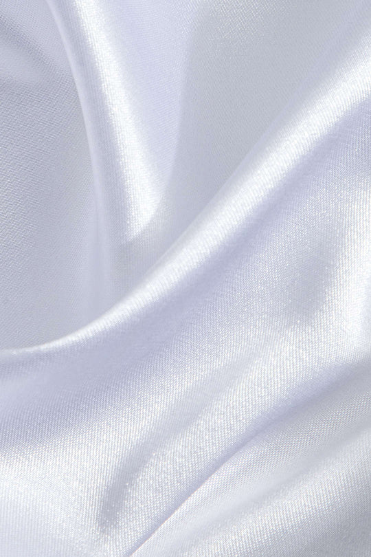 Lillian - Basis Effen Satijnen Dames Langsleeve Shirt