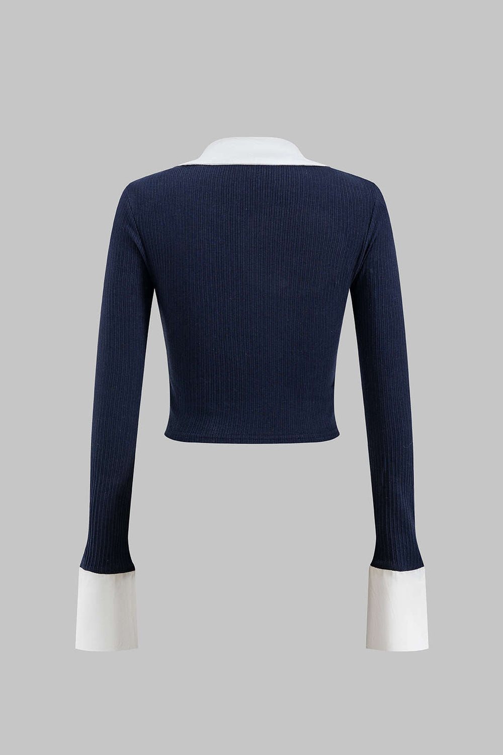 Rhea - Modern Patchwork Design Dames Lang Sleef Shirt
