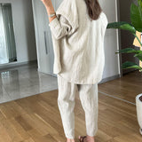 Luna - Comfortabele Blouse en Broek Set voor Stijlvolle Ontspanning